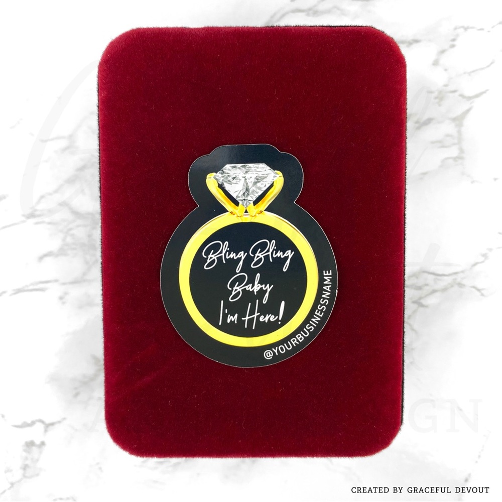 πBling Bling Baby Iβm Here! - 2" (inches) (96ct.) Stickers - Picture 4 of 6